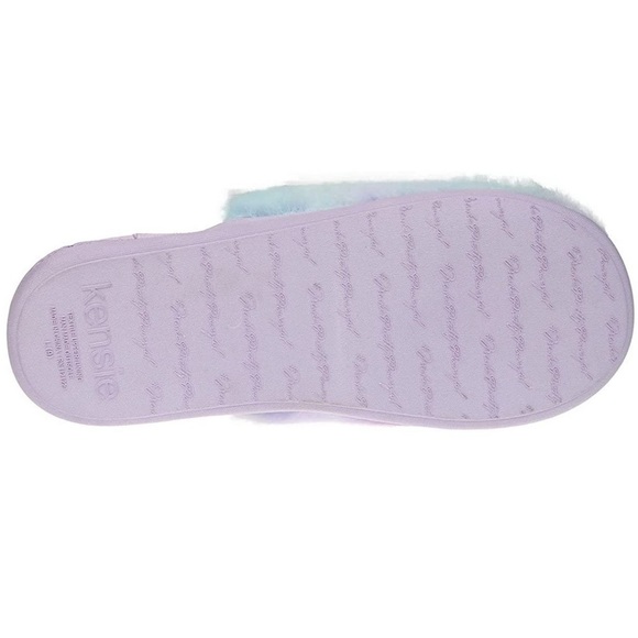 Womens Kensie Tie Dye Plush Scuff Slippers shoes XL 10/11 - Picture 8 of 10